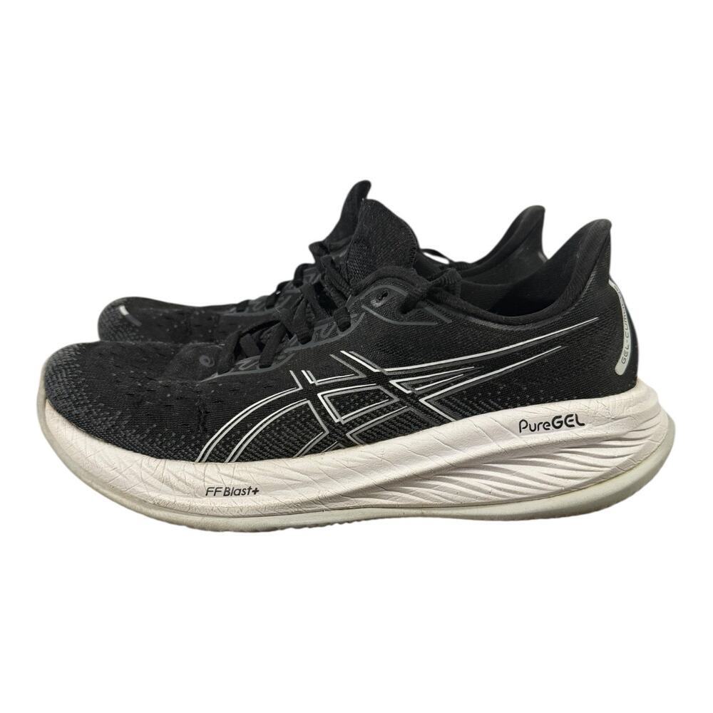 Asics Gel-Cumulus 26 Shoes Men’s Size 9.5N Black White Jogging Trainer Support - Picture 4 of 8